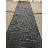 Pair Black Velvet Curtains Size 270 x 44cm (Ref Dorchspa 101)