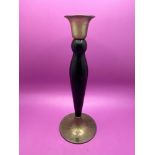Brass And Black Candle Stick 21 cm