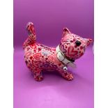 Pomme Pidou Kitty Cat Money Box Pink With Butterflies Money Box