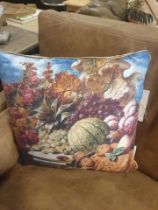 6 x Bacchus Fruit Cushion A Reproduction Print From The Netherlandish School, (17th Century)