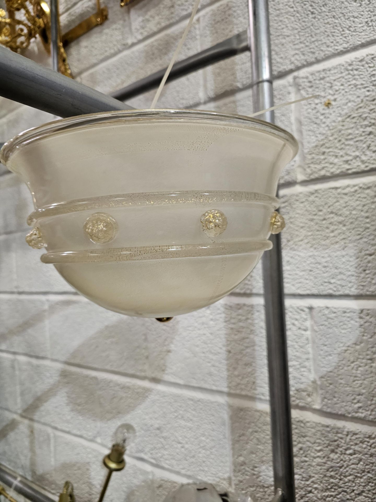 Barovier and Toso flush Murano glass ceiling light 30cm diameter x 20cm drop - Image 4 of 6