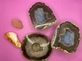 A Selection Of Crystals And Agates