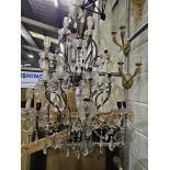 Timothy Oulton antique rust large crystal wall light 150cm drop x 70cm wide The Crystal chandelier