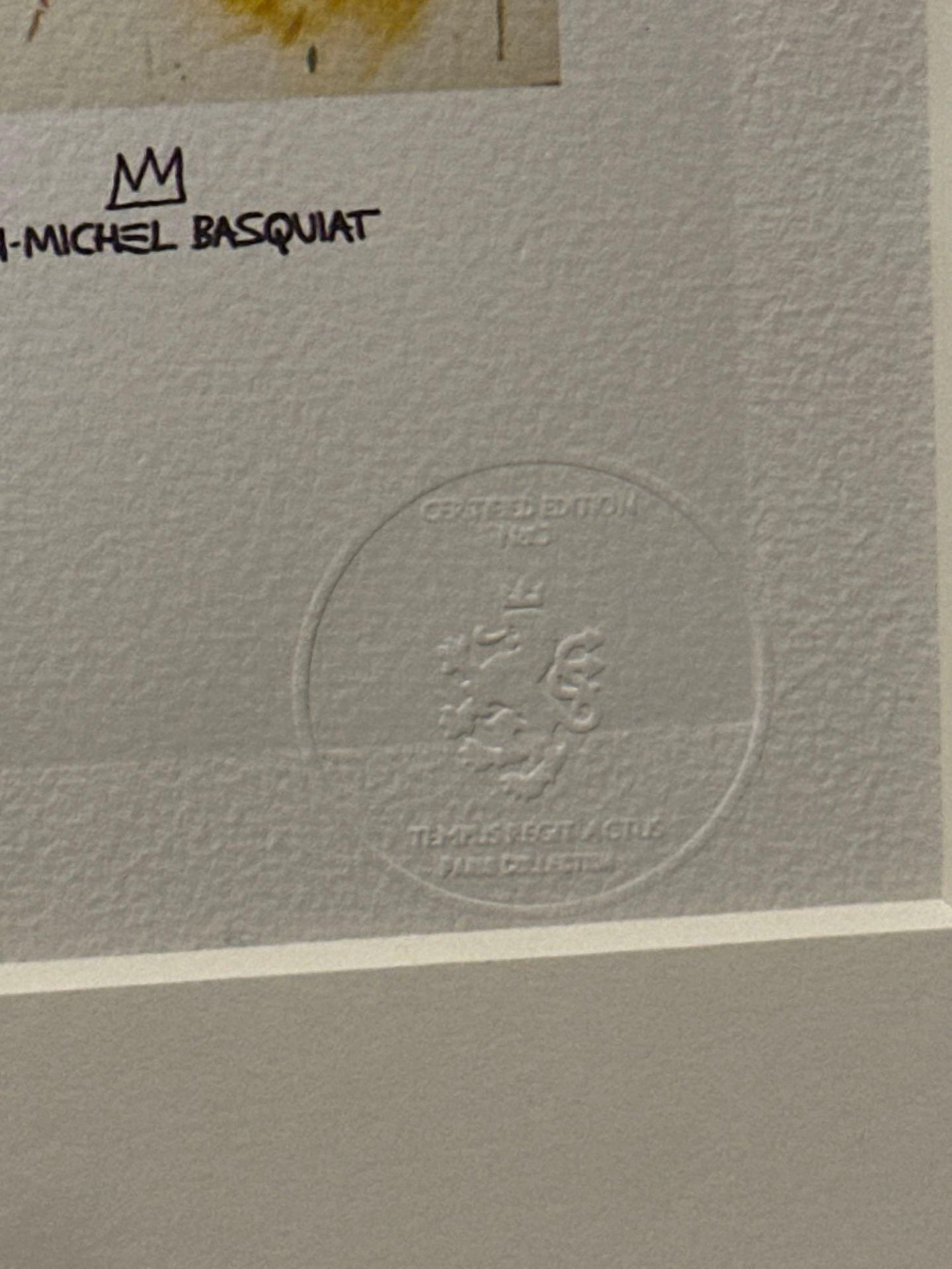 Figure Aux Mains LevÃ©es Offset Lithograph In Colour Jean-Michel Basquait With Signature In Plate, - Image 4 of 4