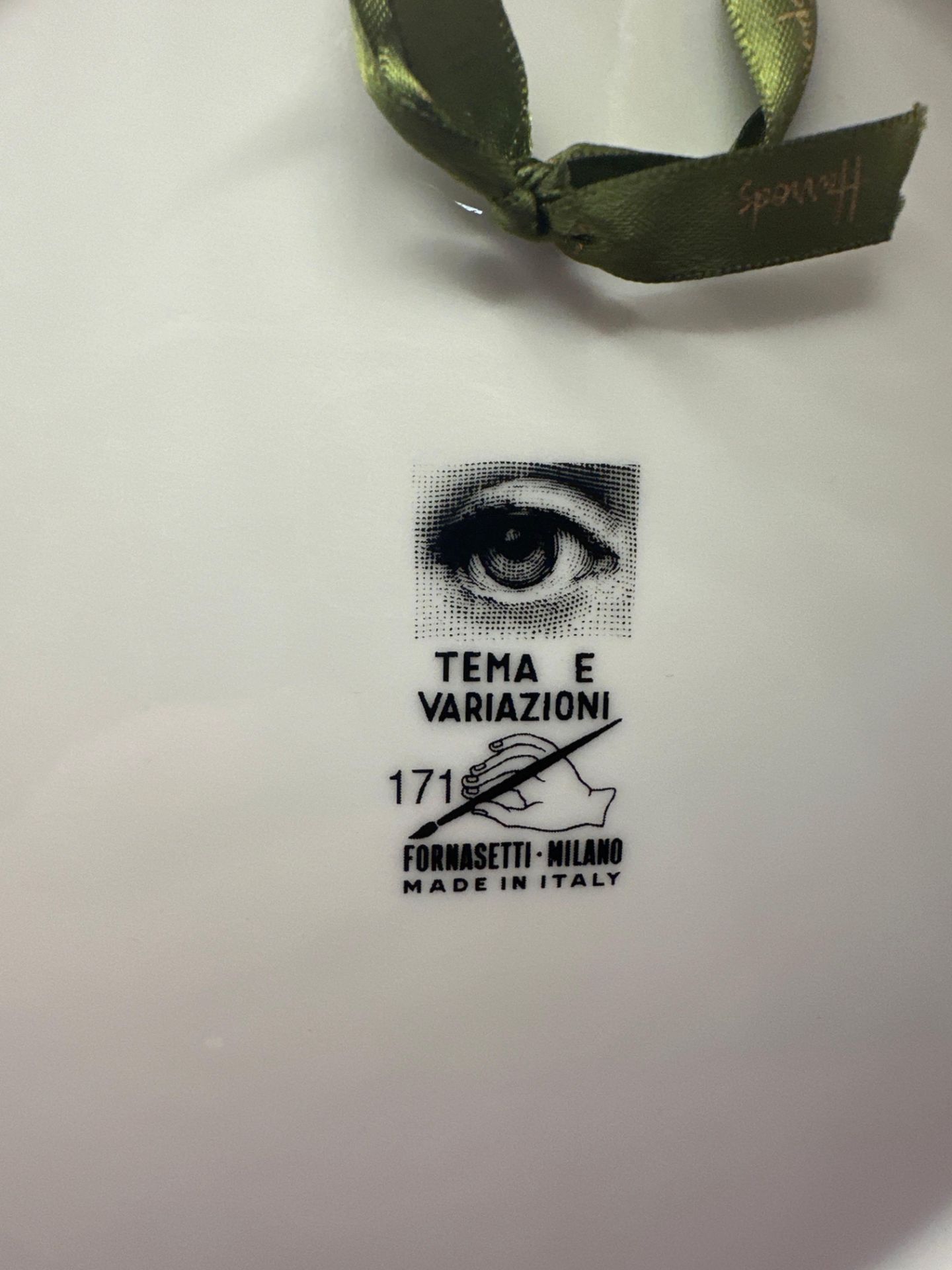 Fornasetti Italy Porcelain Tema E Variazioni No. 171 Wall Plate Presented In A Fornasetti Box The - Image 3 of 4