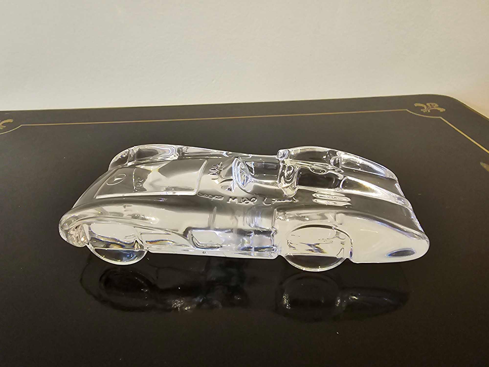 Crisal Portugal Atlantis Racecar Series II Lead Crystal Paperweight Mercedes W196 14cm - Image 3 of 4