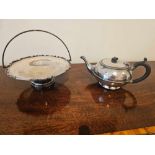 Lee & Wigfull Sheffield EPBM Teapot 22826 And A EPNS 9087 Fruit Basket With Handle