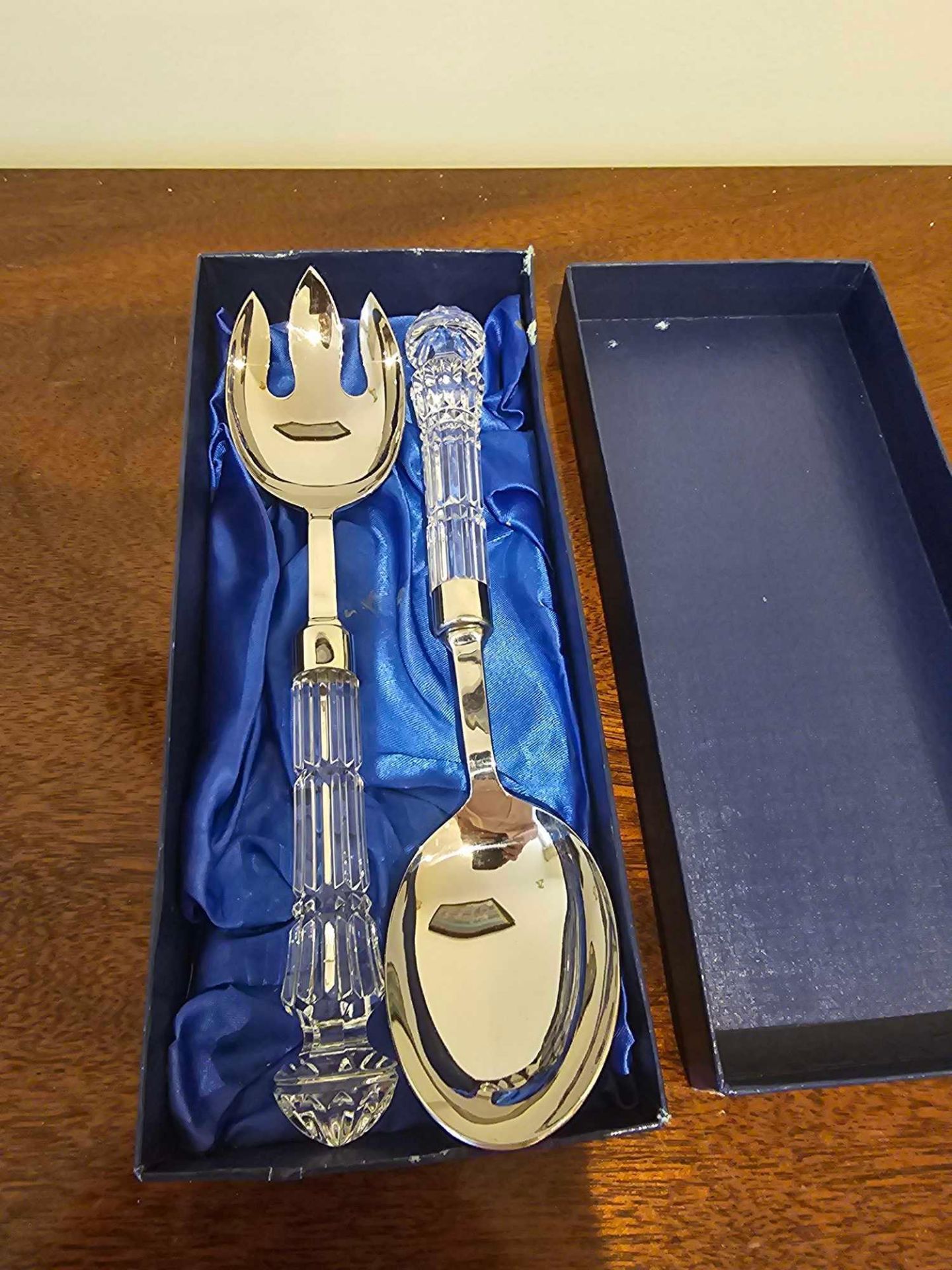 Waterford Crystal Serving Salad Spoon Set 28cm Boxed - Image 2 of 3