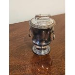 A Colibri Christofle French Silver Plated Table Lighter 8cm