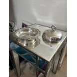 Silver Plated Domed Tureen Dish 23cm Circular