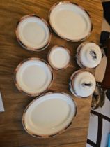 A Losol Ware Burslem 23 Piece Part Dinner Service As Found