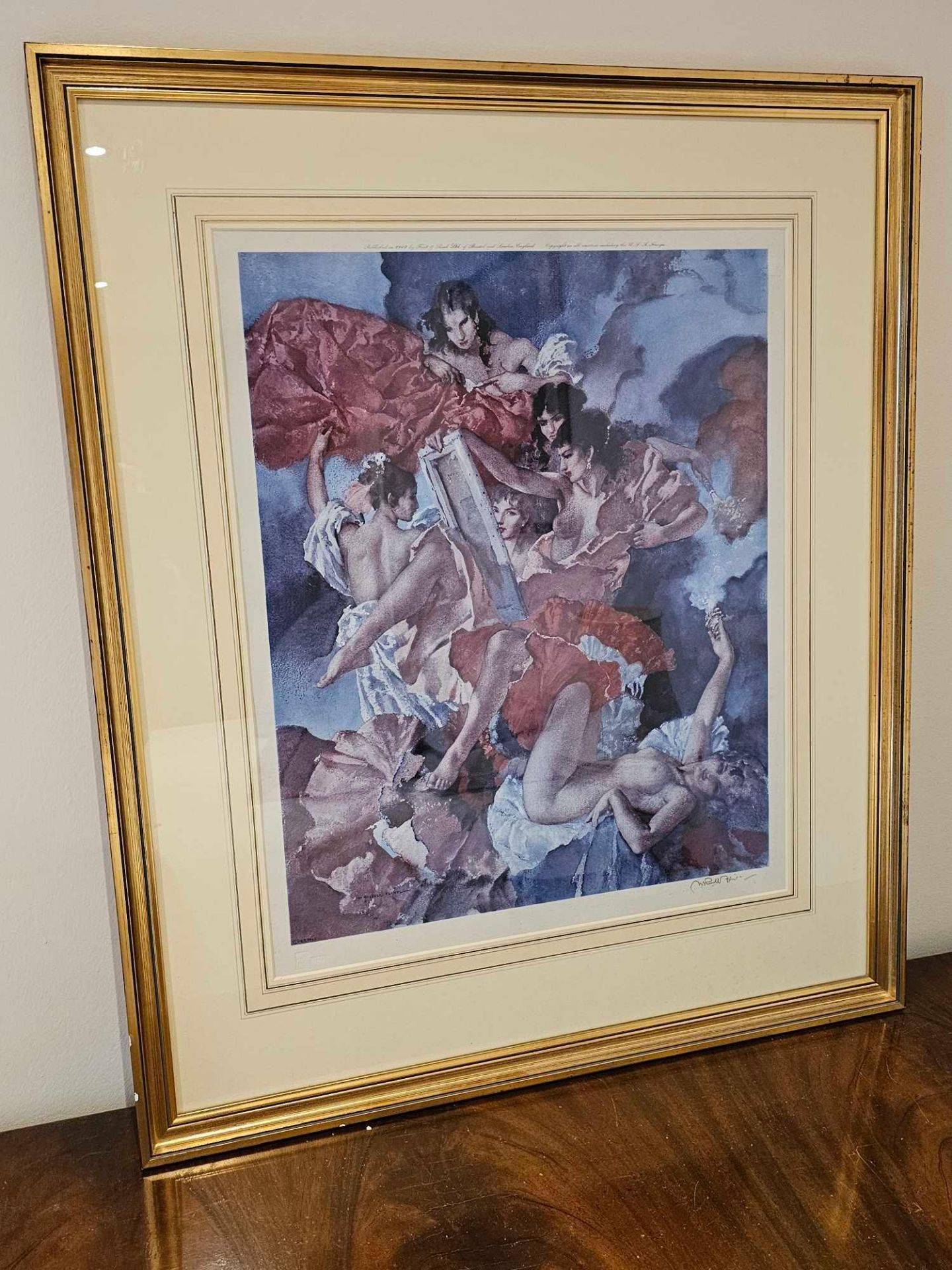 William Russell Flint A Question Of Attribution Published In 1963 Signed Limited Edition 54 Of 850 - Bild 3 aus 4