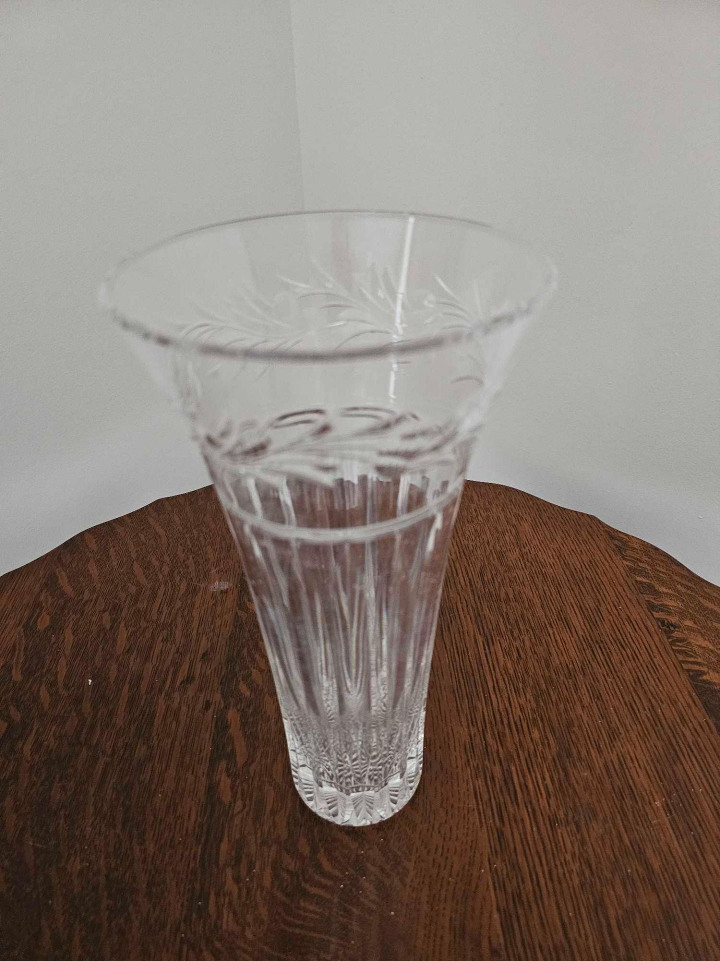 Vintage Crystal Cut Vase 29 X 14cm - Image 5 of 5