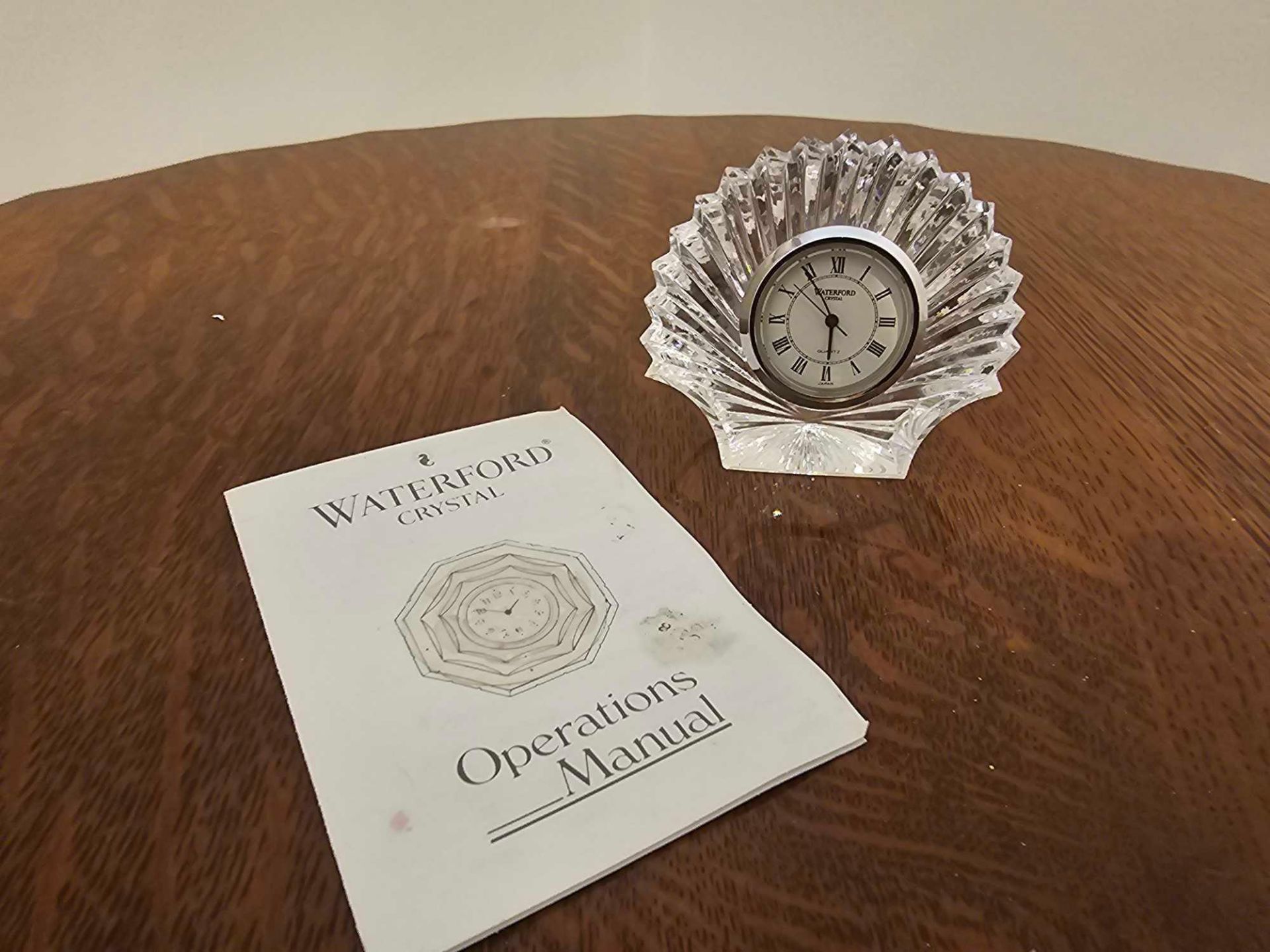 Waterford Crystal Lead Crystal Desk Clock 7 X 7.5cm - Image 5 of 5