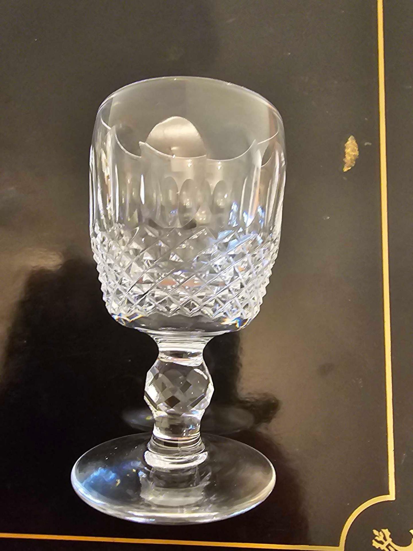 A Set Of 4 X Stuart Crystal Sherry Glasses 10cm Tall - Image 3 of 4