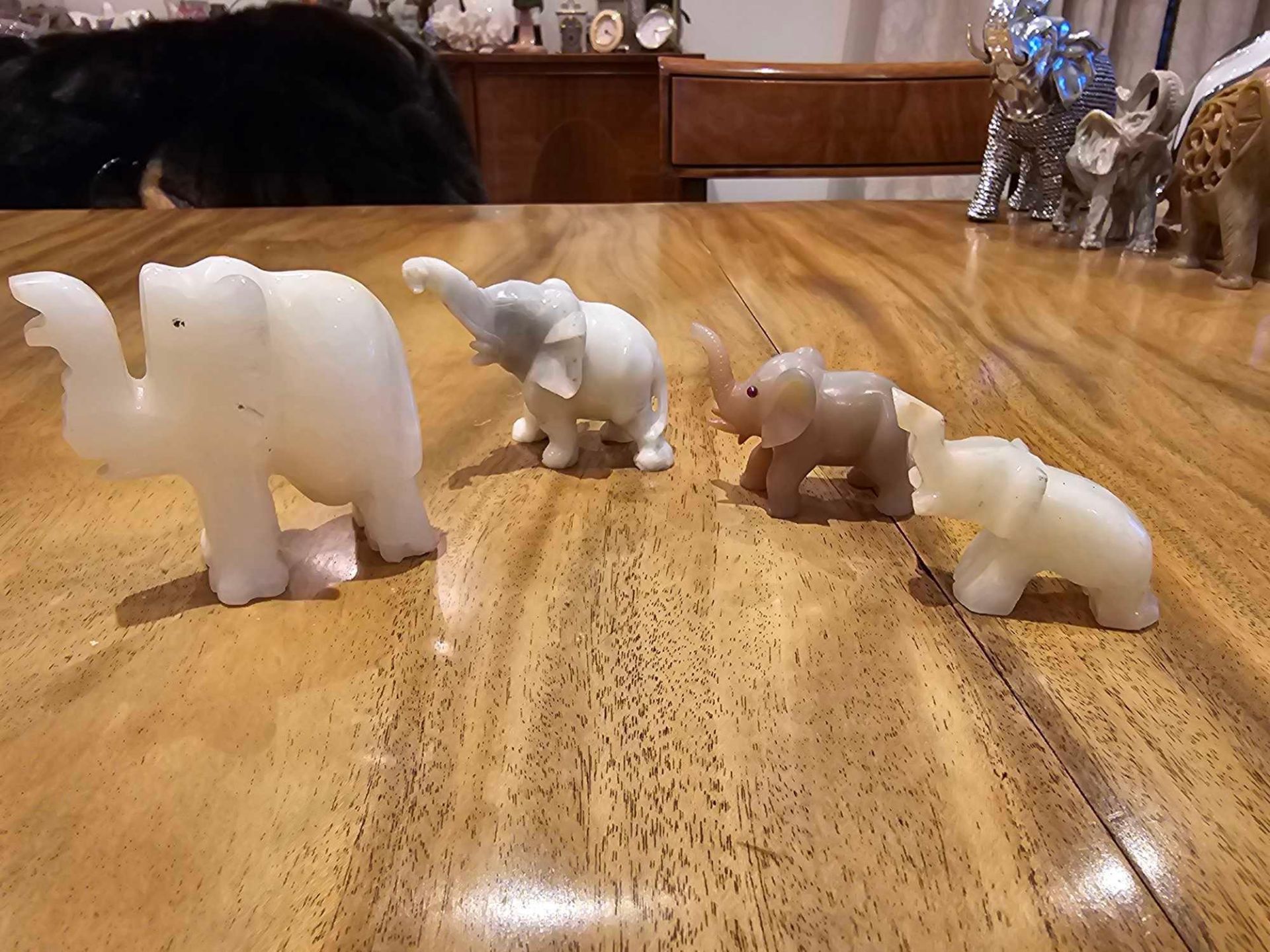 A Collection Of 4 X Various Elephant Figurines As Per Photograph - Image 2 of 2