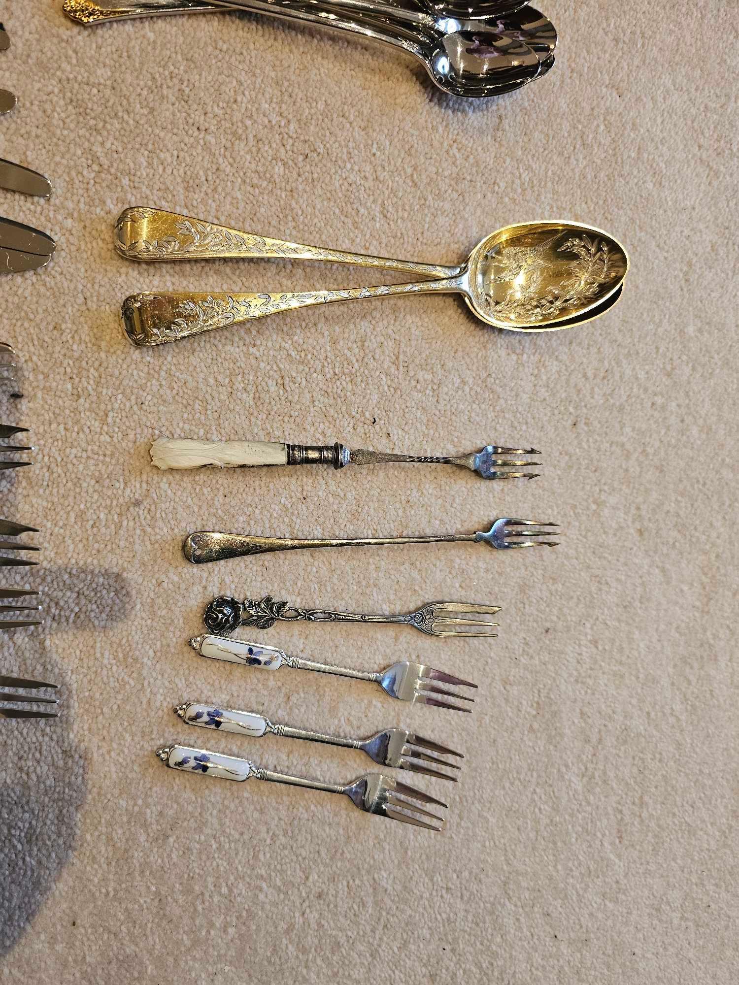 Various Plated And Mixed Flatware As Photographed - Image 6 of 7