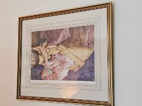 William Russell Flint Model For Elegance Limited Edition Colour Print 401 Of 850 Published April