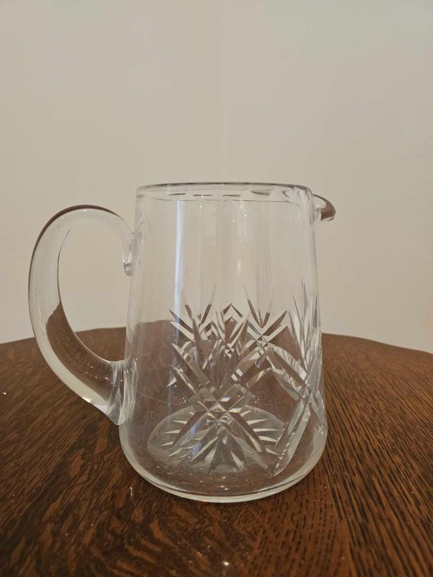 A Crystal Cut Water Pitcher 15cm - Image 2 of 7