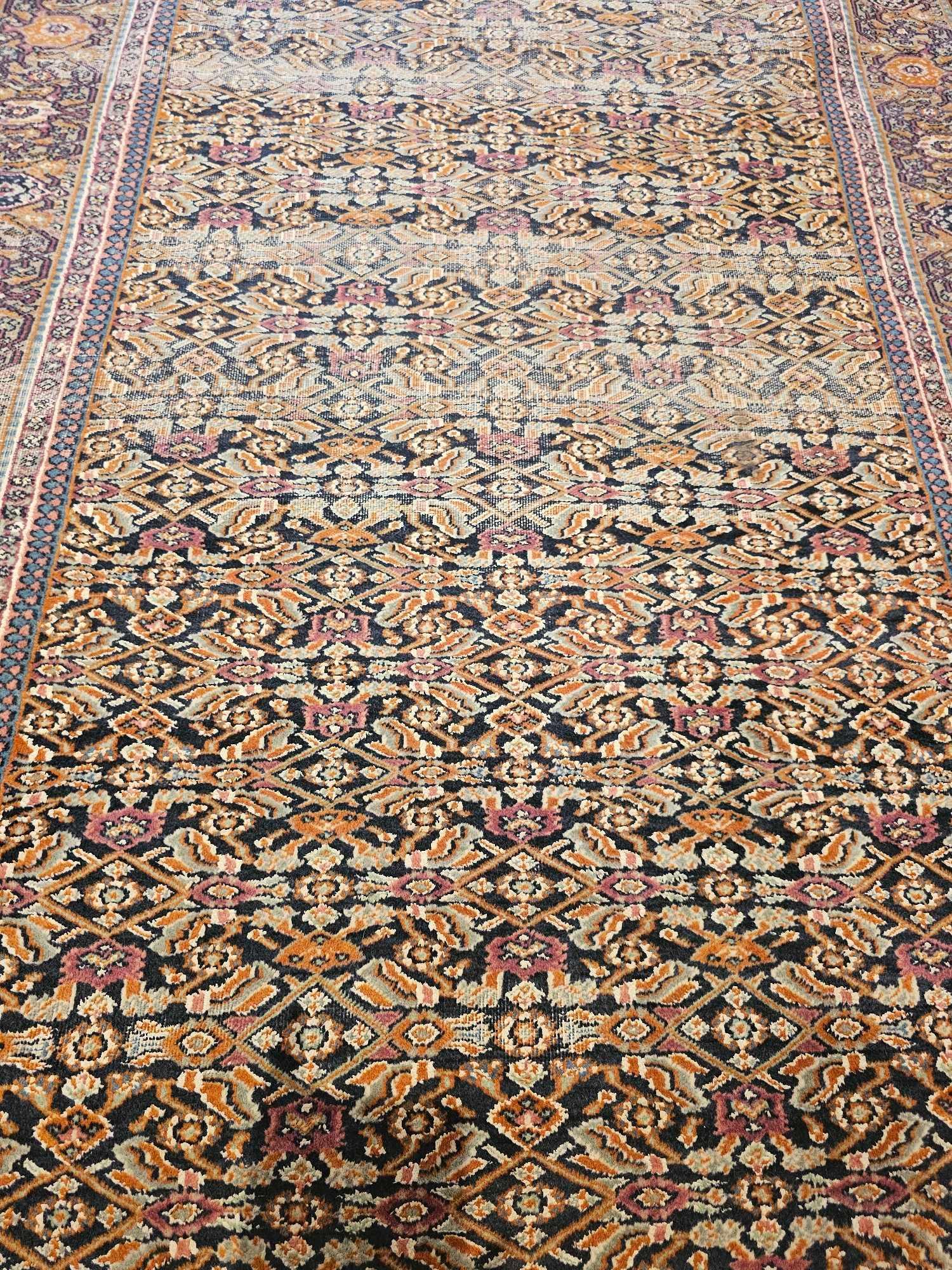 A Tabriz Rug, North West Persia, Wool On Cotton Foundation. The Blue Field With An All-over - Image 6 of 6
