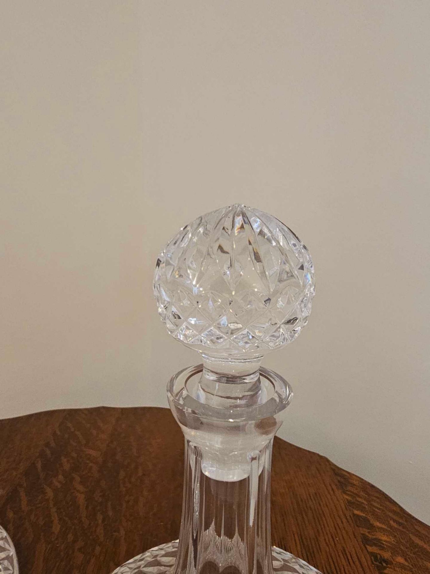 A Pair Of Waterford Crystal Lismore Ships Decanters 27cm Tall - Image 7 of 8