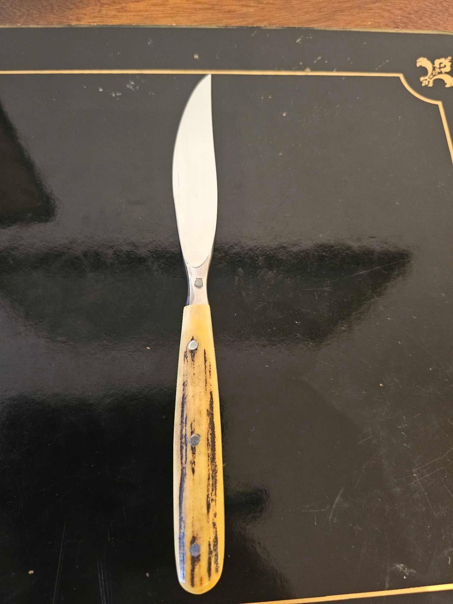 George Butler & Co Sheffield Cased Set Of 4 Knives Stag Bone Handles - Image 3 of 3