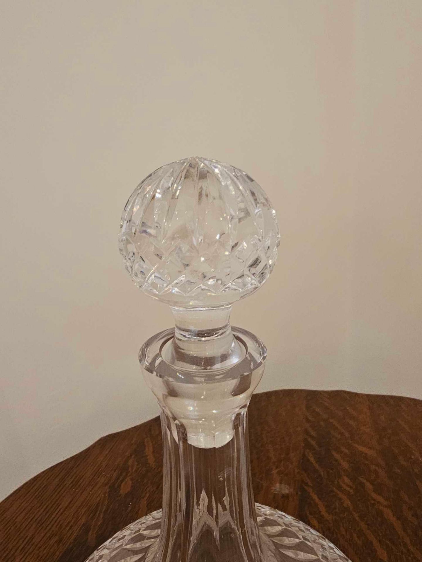 A Pair Of Waterford Crystal Lismore Ships Decanters 27cm Tall - Image 6 of 8
