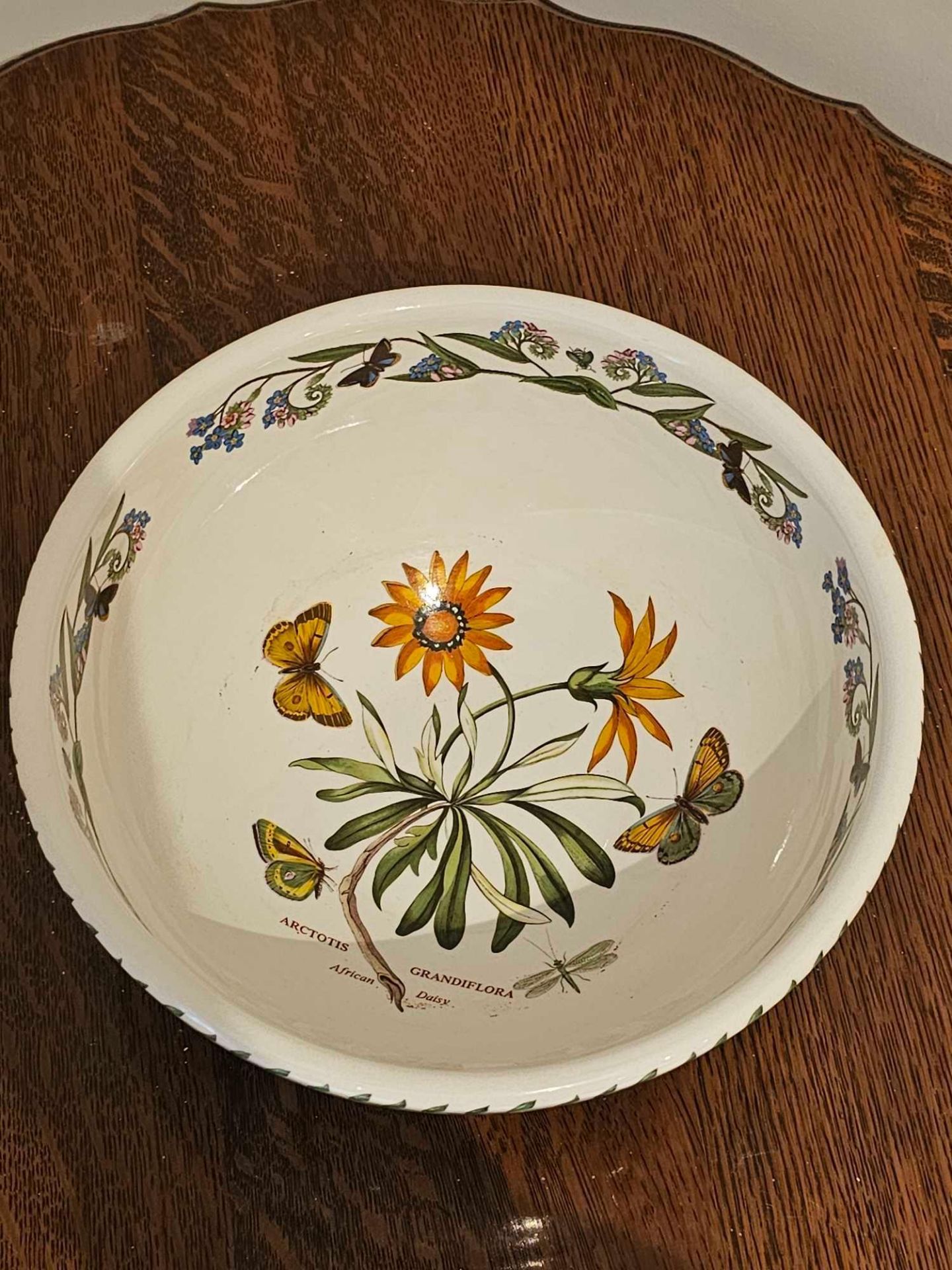 Portmerion Botanic Garden African Diasy Ceramic Bowl 26cm X 14cm The African Daisy Was The First - Image 5 of 6