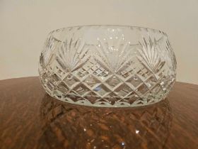 Kinsale Crystal Cut Bowl 25cm X 12m