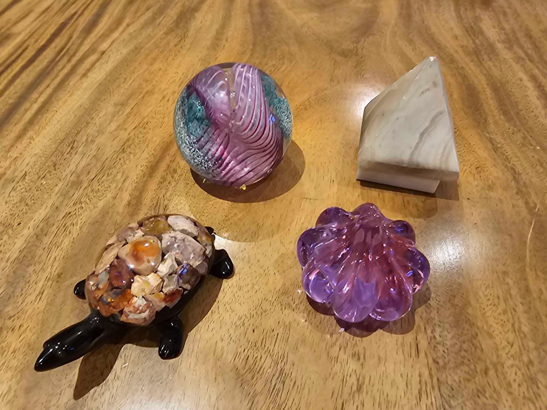 A Collection Of 4 X Various Paperweights As Photographed - Image 2 of 6