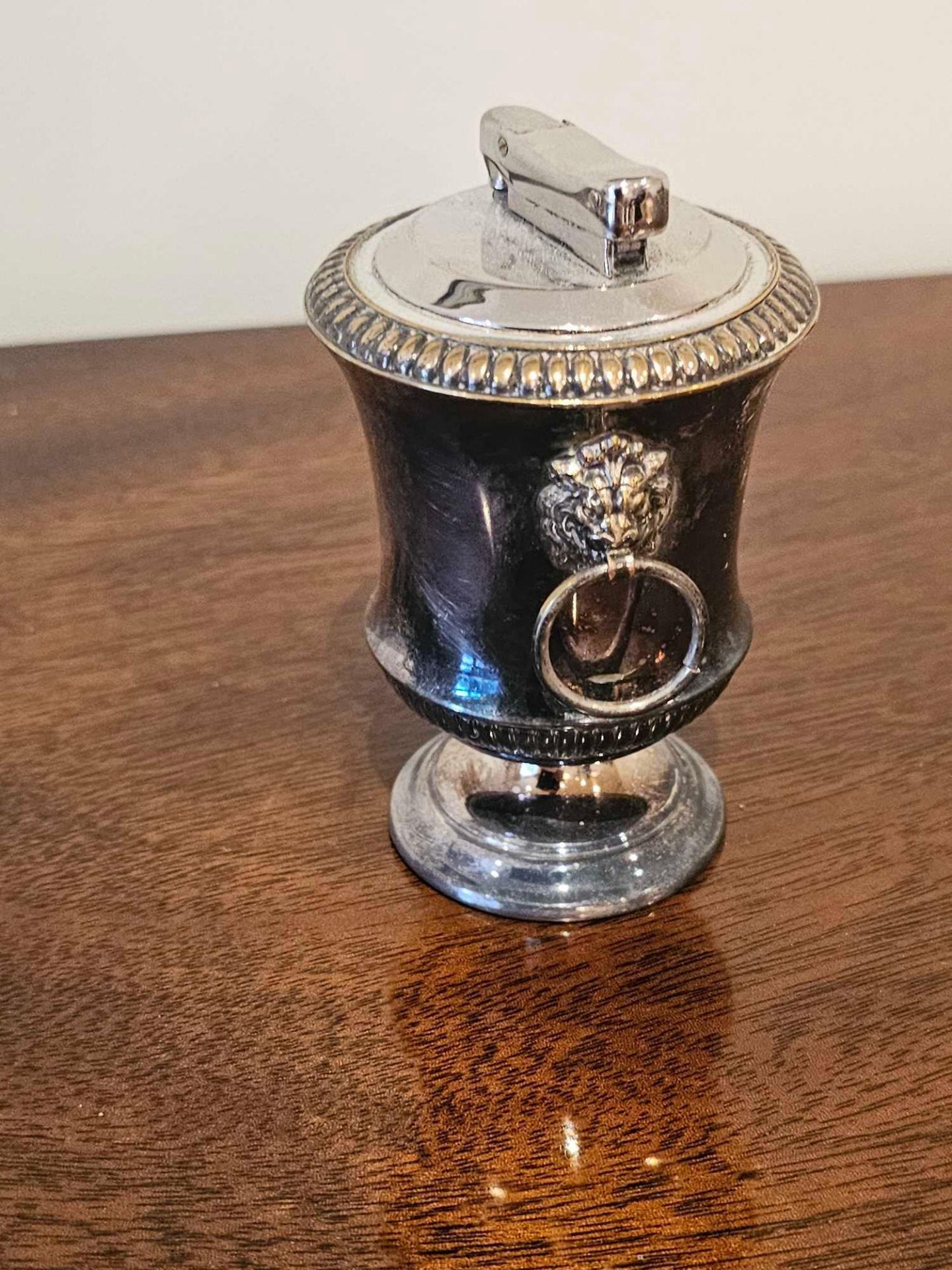 A Colibri Christofle French Silver Plated Table Lighter 8cm - Image 2 of 3