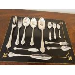 Silverplate Flatware By James Dixon For Harrods 117 Pieces Comprising Of 16 X Dinner Forks, 22 X