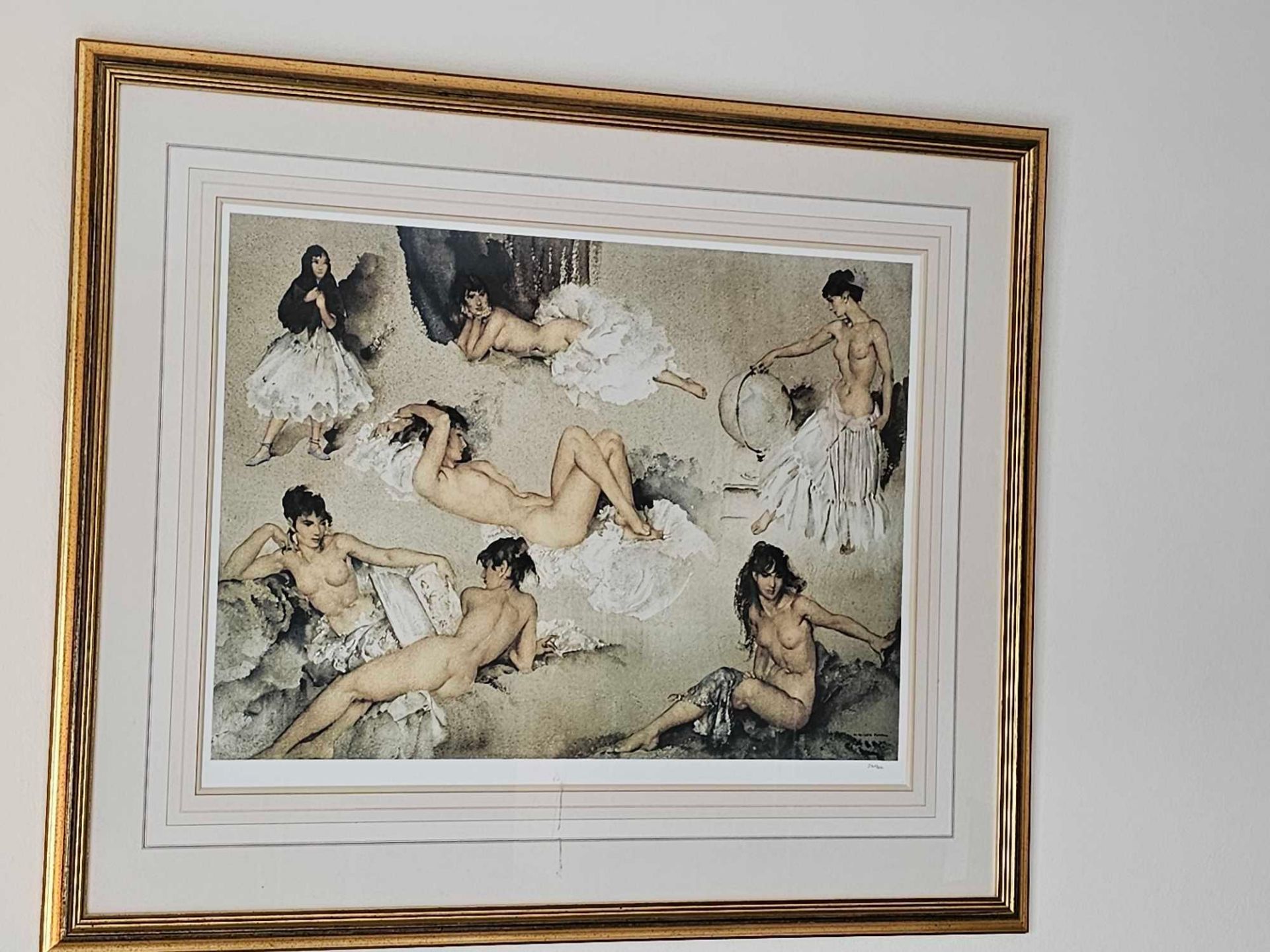 William Russell Flint Variations II Limited Edition Colour Print 232 Of 850 Published March 1994 - Image 2 of 4