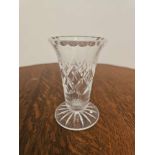 A Crystal Cut Posy Vase 11cm