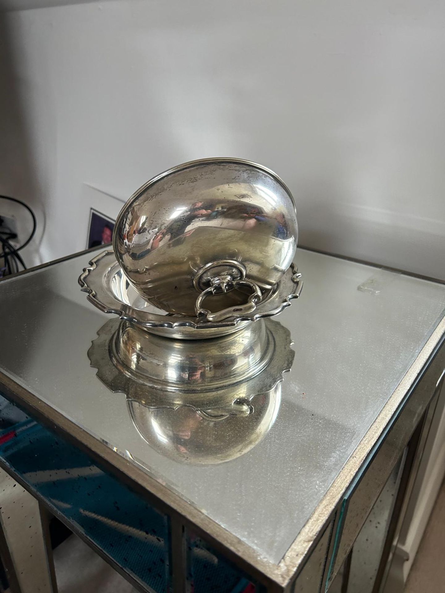Silver Plated Domed Tureen Dish 23cm Circular - Image 2 of 4