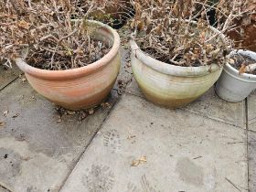 2 X Large Terracotta Planters