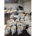 A Royal Worcester Evesham 103 Piece Part Dinner Service As Found