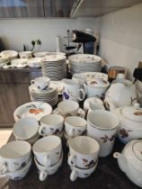 A Royal Worcester Evesham 103 Piece Part Dinner Service As Found