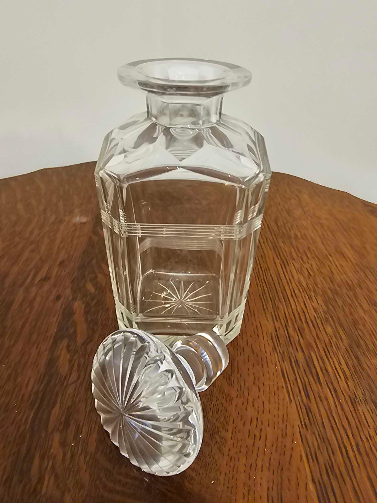 Royal Scot Crystal A Square Cut Spirit Decanter With Stopper 21cm - Image 5 of 6