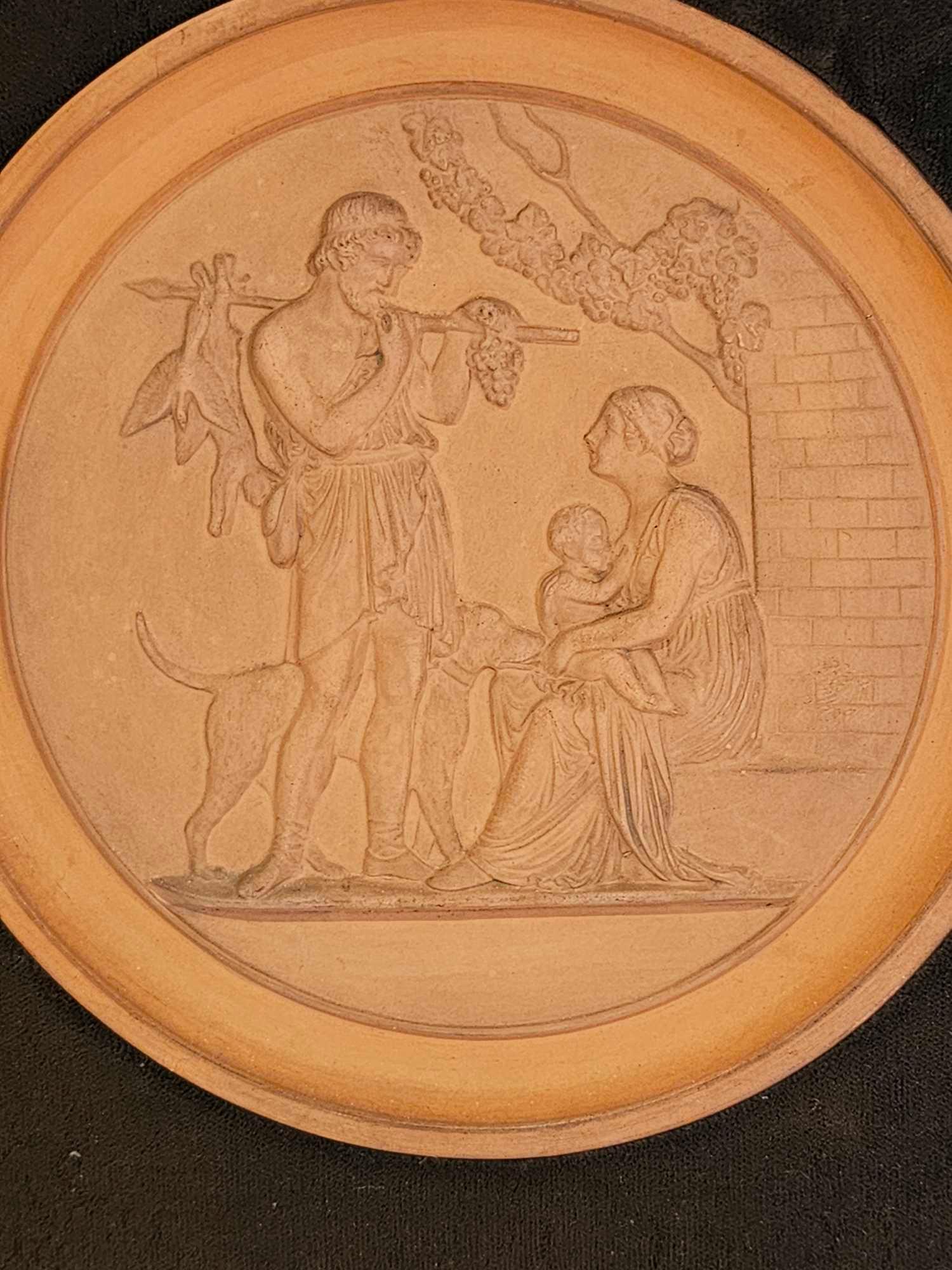 Victorian Red Earthenware Roundels Cast In Relief With Allegorical Scenes Depicting "The Ages Of - Bild 2 aus 2