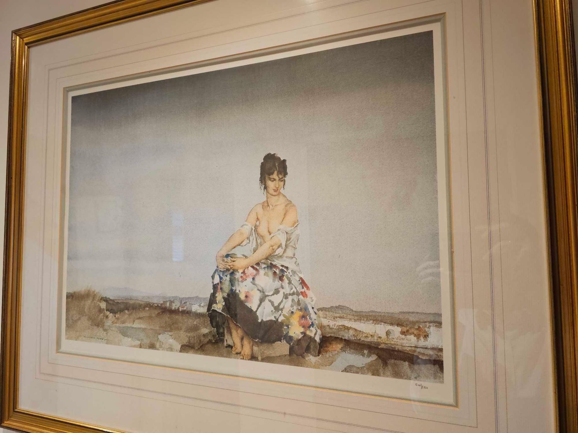 William Russell Flint Mademoiselle Sophie Limited Edition Colour Print 58 Of 850 Published - Bild 3 aus 5
