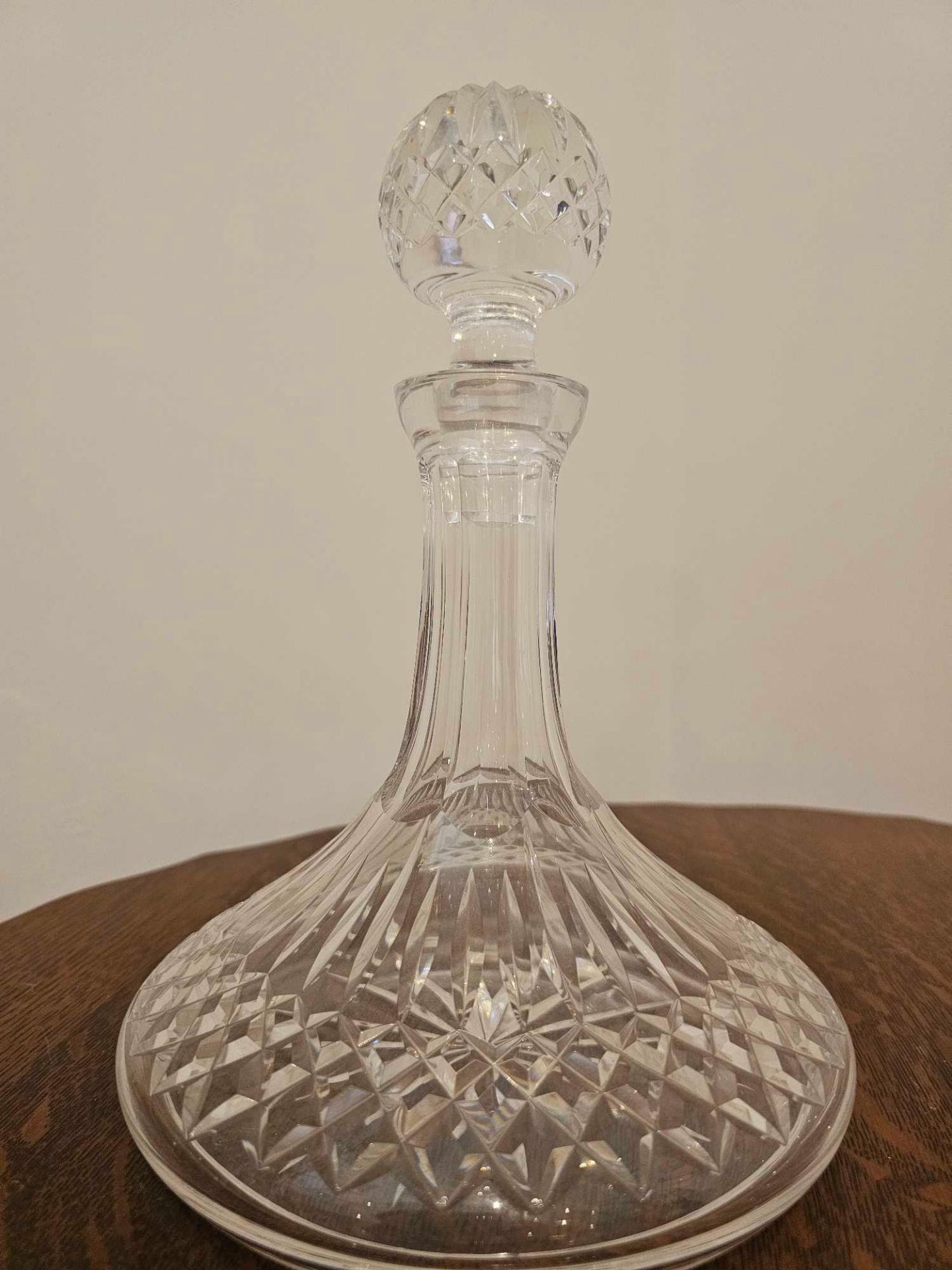 A Pair Of Waterford Crystal Lismore Ships Decanters 27cm Tall - Image 3 of 8