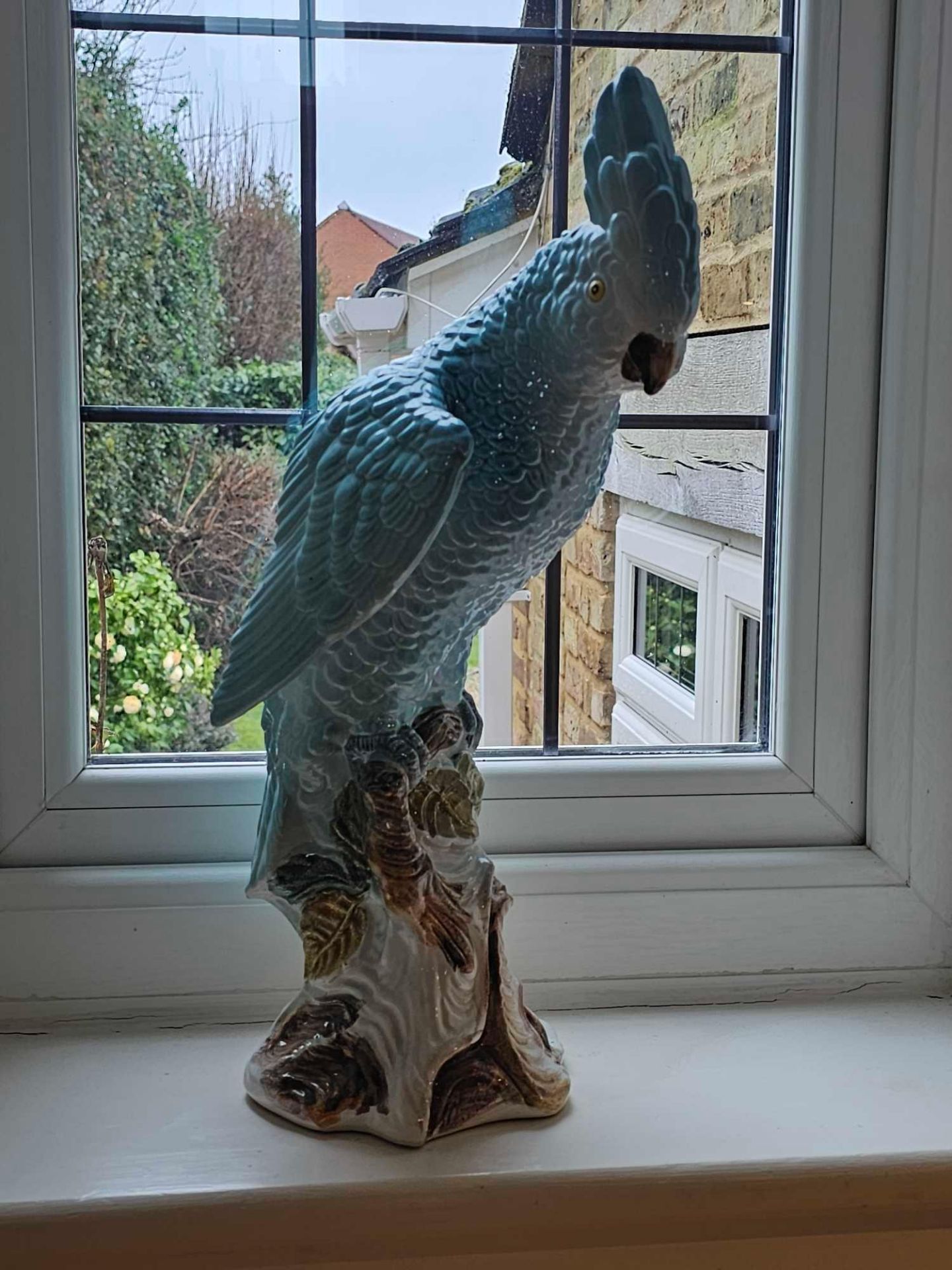 Continental Ceramic Figurine Of A Parrot Painted, Stamped Made In Italy 143M 50cm - Image 3 of 3