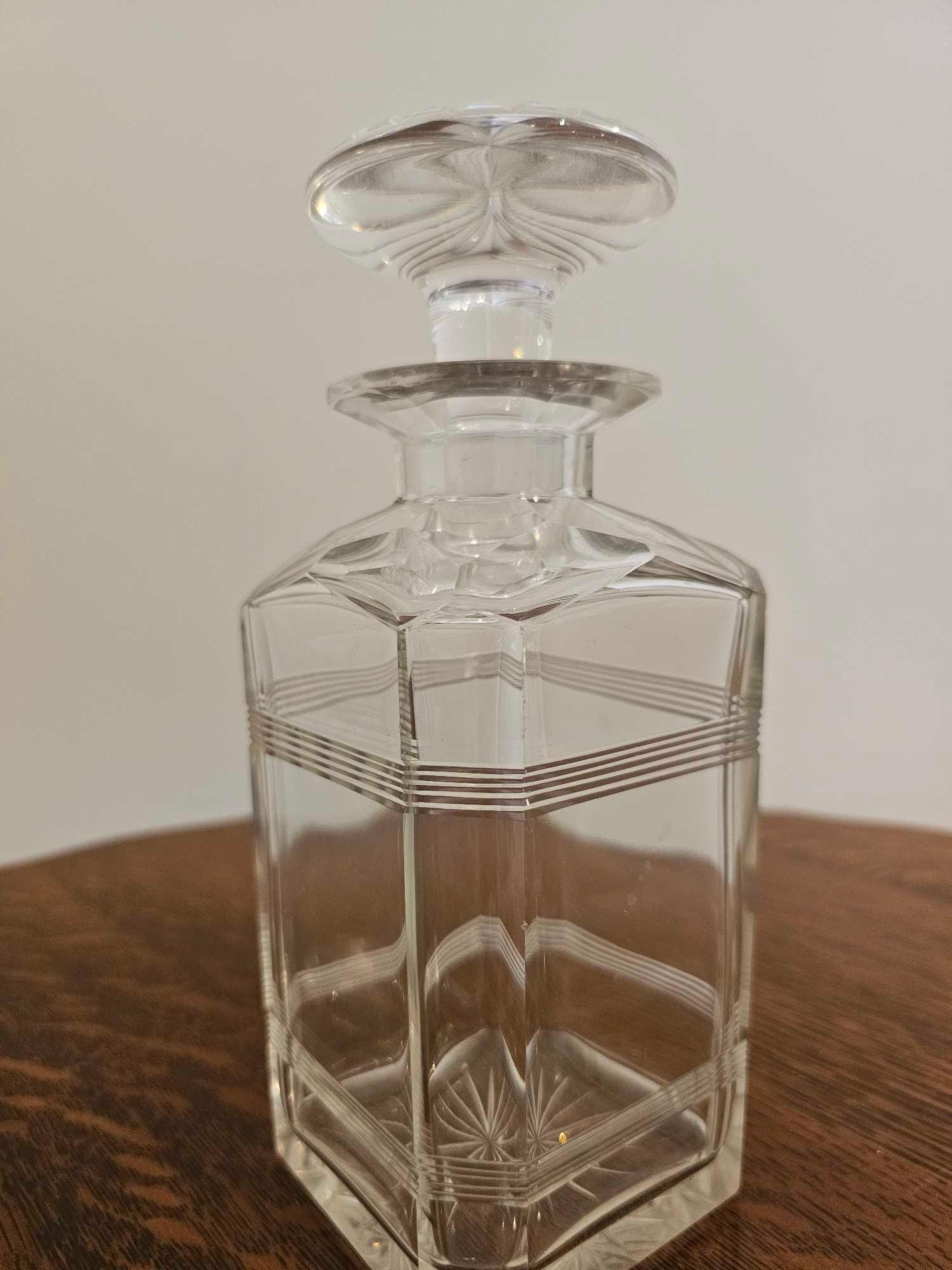 Royal Scot Crystal A Square Cut Spirit Decanter With Stopper 21cm - Image 3 of 6
