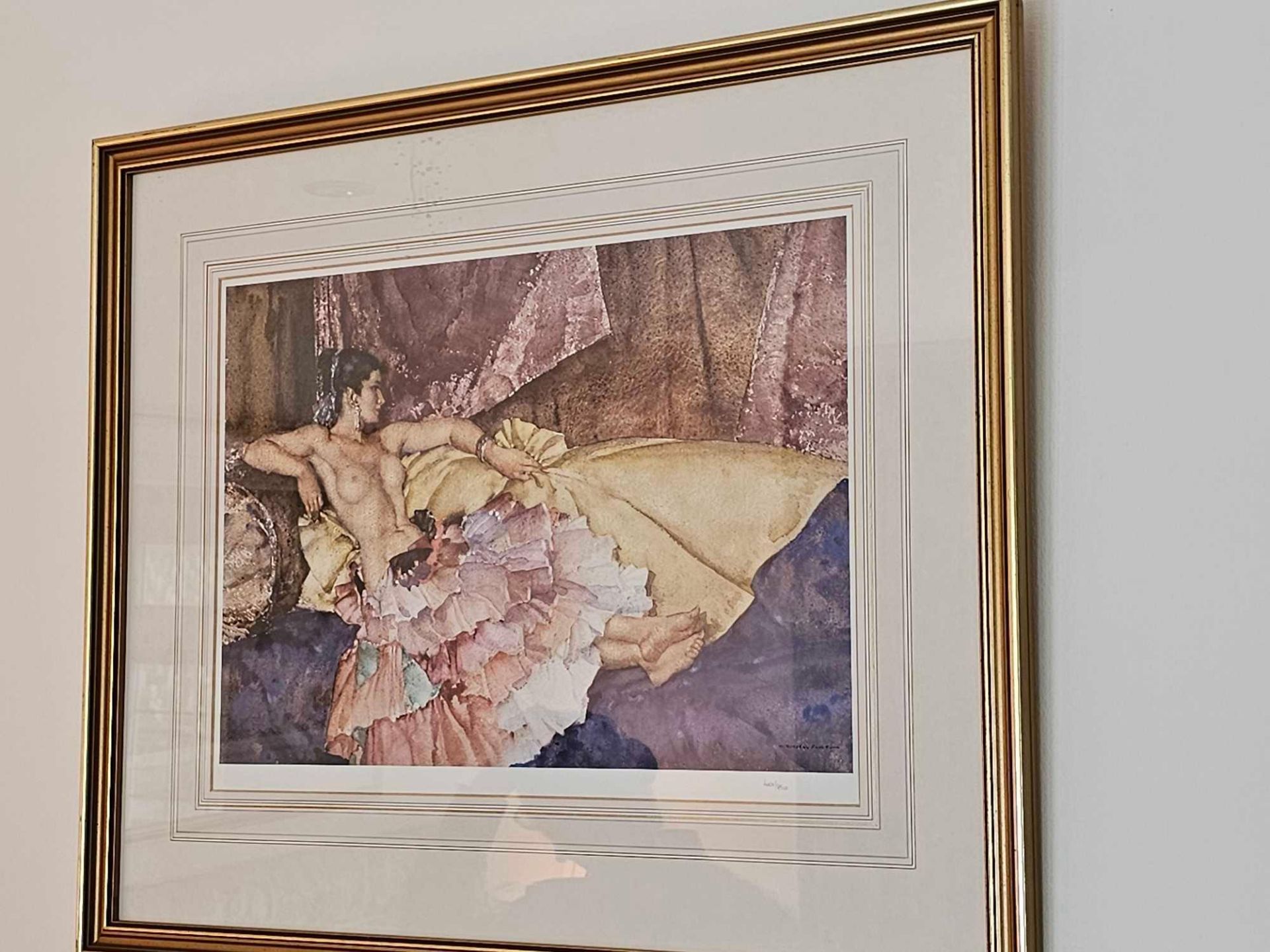 William Russell Flint Model For Elegance Limited Edition Colour Print 401 Of 850 Published April - Image 2 of 3