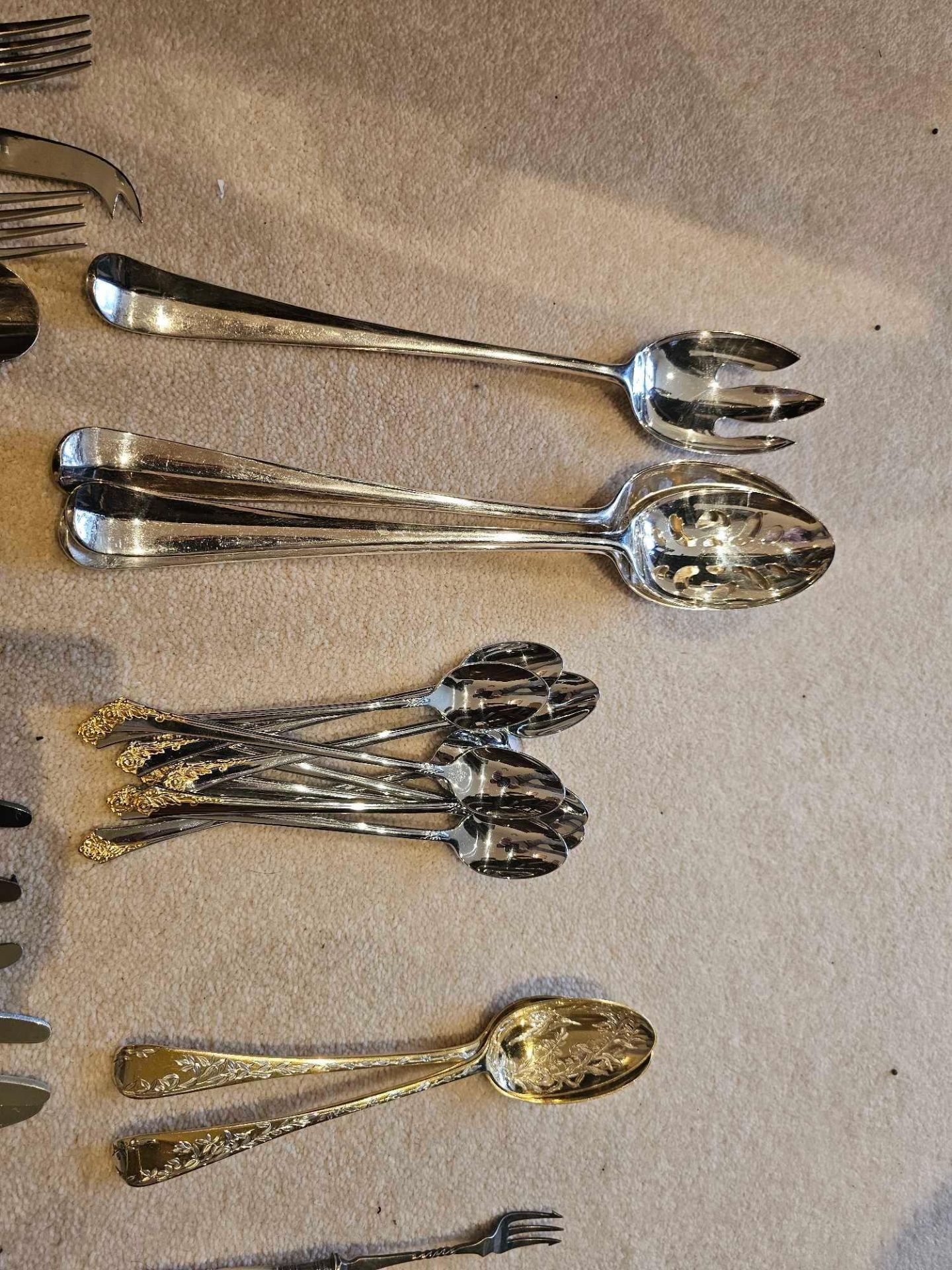 Various Plated And Mixed Flatware As Photographed - Image 7 of 7