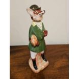 Chelsea House Port Royal Italy Hunting Riding Fox Porcelain Decanter Figurine 29cm