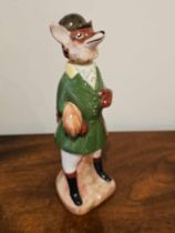 Chelsea House Port Royal Italy Hunting Riding Fox Porcelain Decanter Figurine 29cm