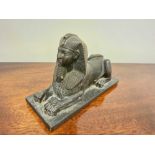 A Cold Cast Egyptian Sphinx Statue