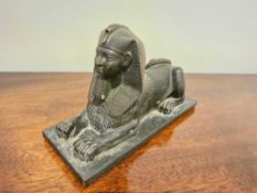 A Cold Cast Egyptian Sphinx Statue